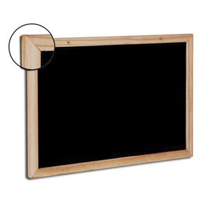 Quadro Negro 50x40cm Moldura de Madeira Pinus PA001473 - Cortiarte
