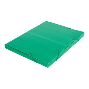 Pasta Ofício com Elástico 20mm Plástico Verde 020208 - Polibrás