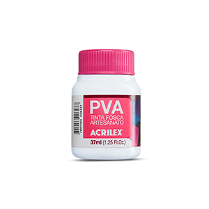 Tinta Fosca para Artesanato PVA 37ml Branco 3240519 - Acrilex