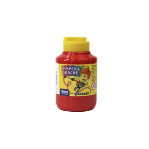 Têmpera Guache Vermelho Fogo 250ml 020250507 - Acrilex