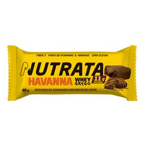 Barra de Proteína Havanna Whey Grego Brownie Chocolate Com Dulce de Leche 40g 0000001273-Nutrata