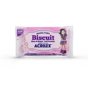 Massa para Biscuit Rosa Escuro 90g 74900542 - Acrilex