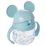 Caneca_Treinamento_Com_Canudo_Mickey_Mouse_Plástico_Azul_260ml_Ref.17435_Plasútil