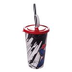 Copo_Com_Canudo_E_Pin_Homem-aranha_Plástico_Vermelho_500ml_Ref.17443_Plasútil