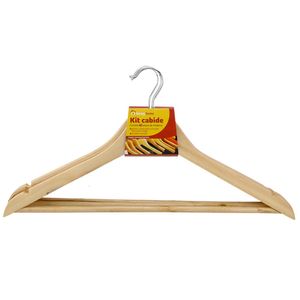 Kit Cabide 21 Peças Madeira 44x22,2x1cm - honeyhome