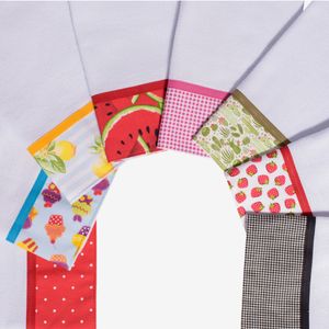 Pano Copa Barrado Clean Branco Barra Com Estampas Sortidas 48x68cm 4 - Auto Estima