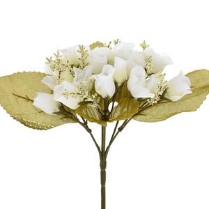 Buquê Mini Botão X21 Creme Outono 22x18cm 24404196 - grillo