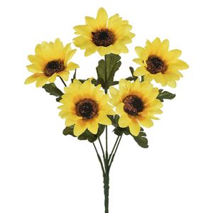 Buquê Girassol X5 Amarelo 30x15cm 28393005 - Grillo