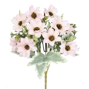 Buquê Gérbera Cetim X5 Rosa 33x6cm 54568018 - Grillo