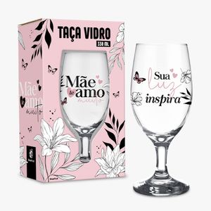 Taça Windsor Mãe/ Sua Luz Inspira Vidro 30ml 14352 - Brasfoot