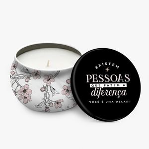Vela Aromática Individual Na Lata Pessoas Que Fazem A Diferença 14524 - Brasfoot