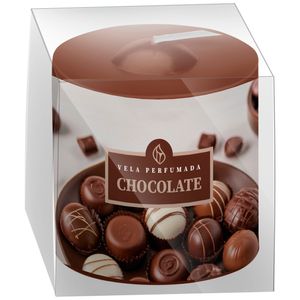 Vela Perfumada Chocolate Feliz Páscoa 90g - Chama de Ouro 90PASC