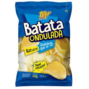 Batata Frita Ondulada Sabor Natural 40g TS00047 - Top Snakcs