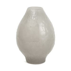 Vaso Oval Vidro Cinza 26x17,5cm Ref.18547 - Mart