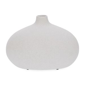 Vaso Aruana Cerâmica Branco 18x17cm Ref.18949 Mart