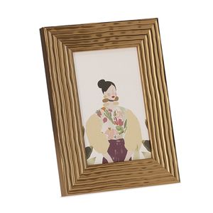 Porta-Retrato 10x15 Relevo Poliestireno Dourado 21x16cm 20635 - Mart