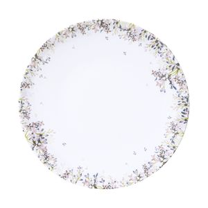 Prato Raso Fogli Porcelana Decorada Floral 25cm 96580175 - Tramontina