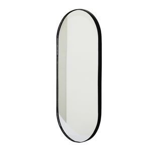 Espelho Decorativo Oblongo Preto 42x92cm 1987D -Triax