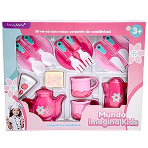Conjunto Comidinha Mundo Imagina Kids 15 Peças Sortido LJM111 - honeyhome