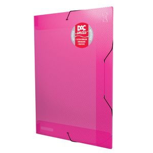 Pasta Aba Elástico Ofício Onda Rosa 401PPRS - Dac