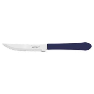 Faca Para Churrasco 4" Leme Aço Inox Cabo Polipropileno Azul 23180414 - Tramontina