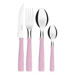 Faqueiro_24_Peças_New_Kolor_Aço_Inox_Cabos_Em_Polipropileno_Rosa_Ref.23198593_Tramontina