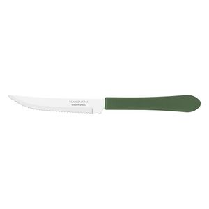 Faca Para Churrasco 4" Leme Aço Inox Cabo Polipropileno Verde 29812445 - Tramontina