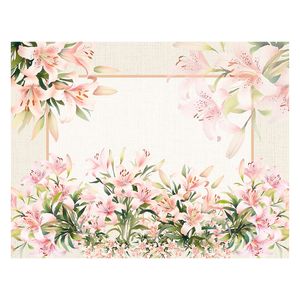 Lugar Americano 100% Poliéster Estampa Lírios 33x45cm JAW9614 - Nsw
