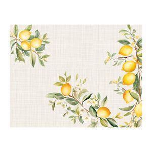 Lugar Americano 100% Poliéster Estampa Limões 33x45cm JAW9700 - Nsw