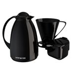 Kit_Café_Prático_(Garrafa_Térmica_650ml/_Açucareiro/_Suporte_Para_Filtro)_Preto_3_Peças_Ref.81120_Unitermi