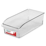 Organizador_Multiuso_M_Clear_Utti_Para_Geladeira_Com_Puxador_Transparente_9,2x15x31cm_Ref.OR48210_Ordene