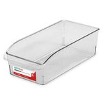 Organizador_Multiuso_G_Clear_Utti_Para_Geladeira_Com_Puxador_Transparente_9,2x20x31cm_Ref.OR48220_Ordene