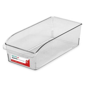 Organizador Multiuso G Clear Utti para Geladeira com Puxador Transparente 9,2x20x31cm OR48220 - Ordene