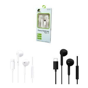 Fone de Ouvido Estéreo Tipo C Sortido XCF20 - X-Cell