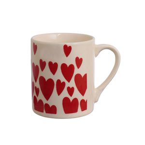 Caneca Coração Cerâmica 300ml Ref.CANC233 Hauskraft
