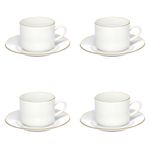 Conjunto_4_Xícaras_Chá_200ml_Com_Pires_Royal_Porcelana_Branca_Com_Borda_Dourada_Ref.JGCH063_Hauskraft