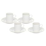 Conjunto_4_Xícaras_Café_90ml_Com_Pires_Royal_Porcelana_Branca_Com_Borda_Dourada_Ref.JGXC082_Hauskraft