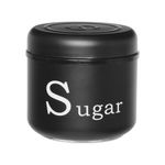 Pote_Para_Mantimento_Nero_Sugar_Vidro_Tampa_Metal_Preto_650ml_Ref.POTE229_Hauskraft