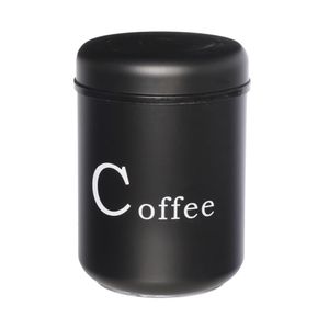 Pote para Mantimento Nero Coffee Vidro Tampa Metal Preto 1L POTE228 - Hauskraft