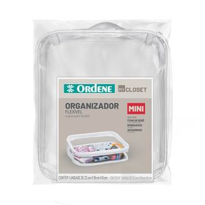 Organizador Flexível My Closet Mini PVC Transparente 5,5x18x22cm OR62190 - Ordene