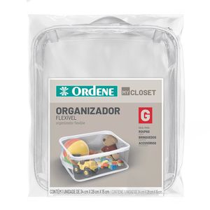 Organizador Flexível Grande My Closet PVC Transparente 14,5x28x34cm OR62230 - Ordene