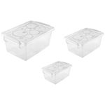 Conjunto_3_Caixas_Organizadoras_650ml/1,5l_/4l_Bel_Polipropileno_Transparente_15,3x32,5x23,5cm_Ref.OR80303_Ordene
