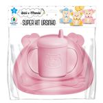 Super_Kit_Para_Alimentação_Infantil_B&m_Ursinho_Rosa_5_Peças_Ref.BM2125_Monte_Libano