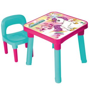 Minha Mesinha com Cadeira Infantil Unicórnio Mágico 0480 - Monte Líbano