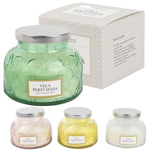 Vela Perfumada Copo Vidro com Tampa DAM235 - Importadora Cascavel