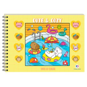 Livro para Colorir Cute and Cozy Yellow 021080 - Ciranda