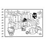 Livro_Para_Colorir_Com_Lápis_de_Cor_Comfy_Hello_Kitty_And_Friends_Cozy_Coloring_Book_Ref.021157_Ciranda