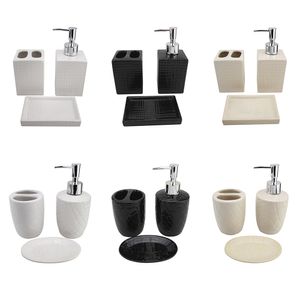 Kit 3 Acessórios Para Banheiro Cerâmica Tijolinho Sortido CK4037 - Clink