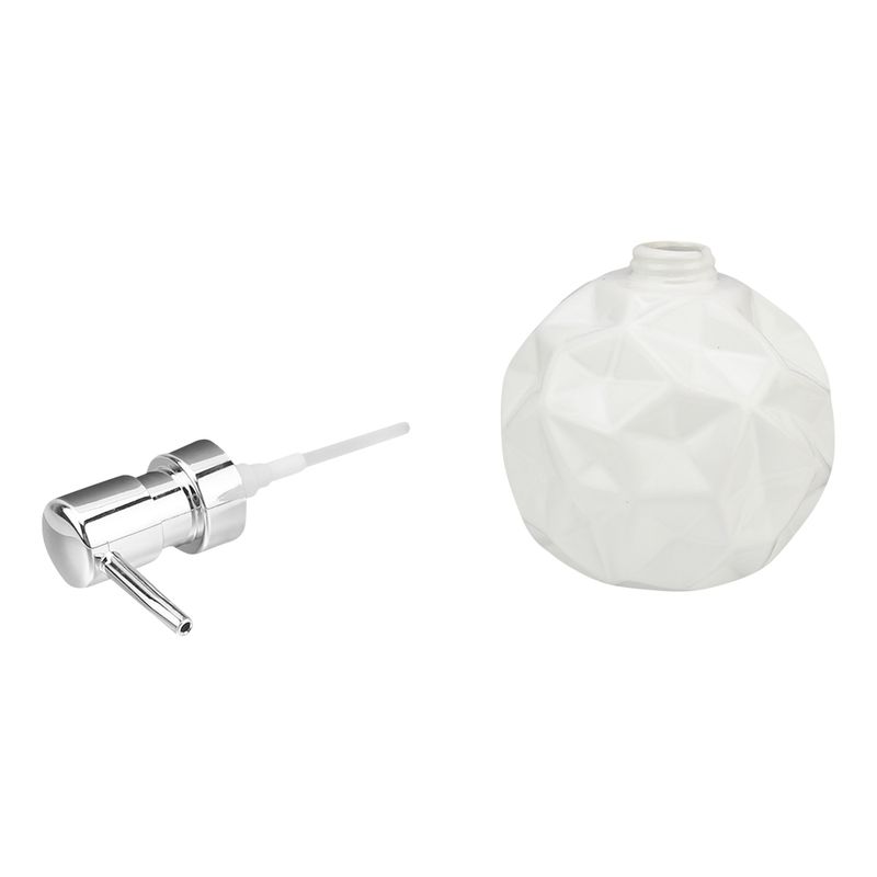Dispenser_Sabonete_Líquido_300ml_Losangos_Cerâmica_Sortido_10x14cm_Ref.CK4807_Clink
