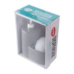Dispenser_Banho_Com_Esponja_Liso_Cerâmica_E_Plástico_Sortido_18,5x13x7,2cm_Ref.CK5651_Clink